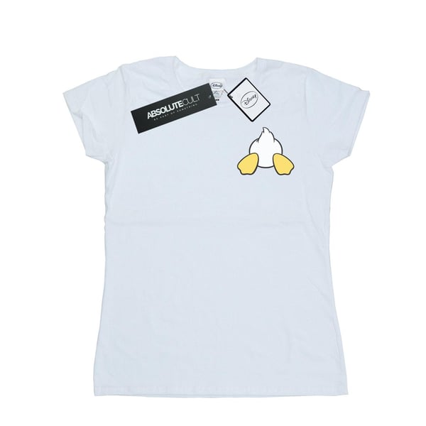 Disney Womens/Ladies Donald Duck Backside Breast Print Cotton T-Shirt