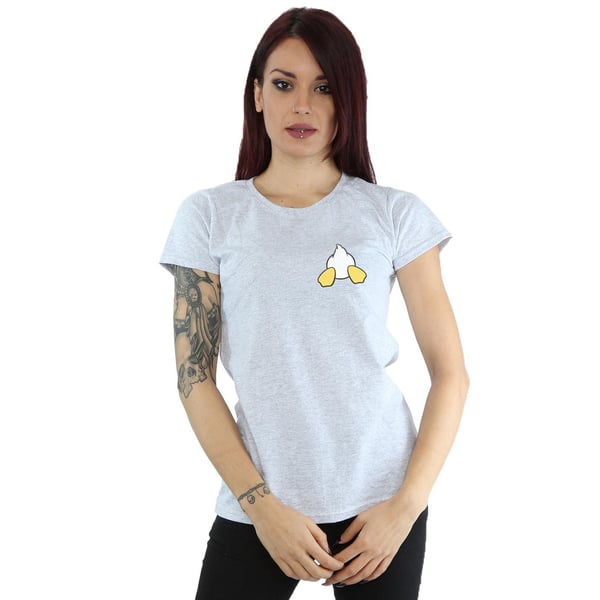 Disney Womens/Ladies Donald Duck Backside Breast Print Cotton T-Shirt