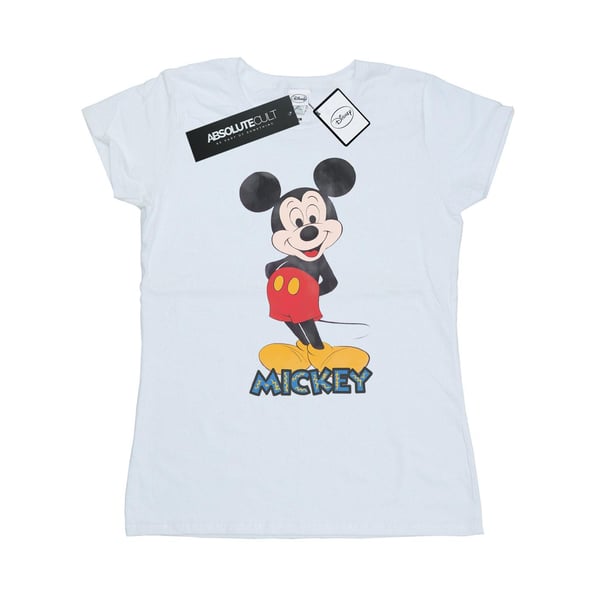 Disney Womens/Ladies Mickey Mouse Retro Pose Cotton T-Shirt