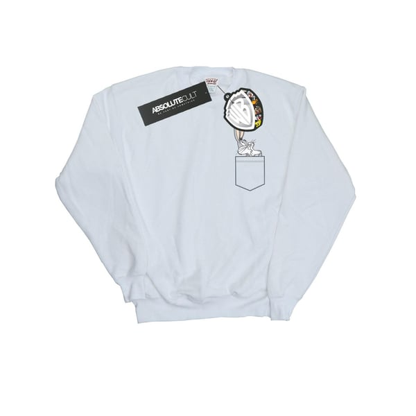 Looney Tunes Mens Bugs Bunny Faux Pocket Sweatshirt