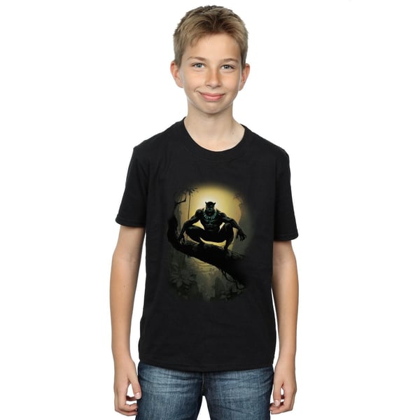 Marvel Boys Black Panther Crouching T-Shirt