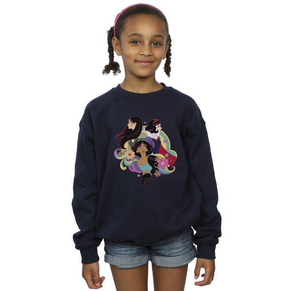 Disney Girls Princess Mulan Jasmine Snow White Sweatshirt