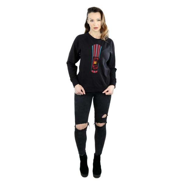 Disney Womens/Ladies Cars Lightning McQueen Stripes Sweatshirt