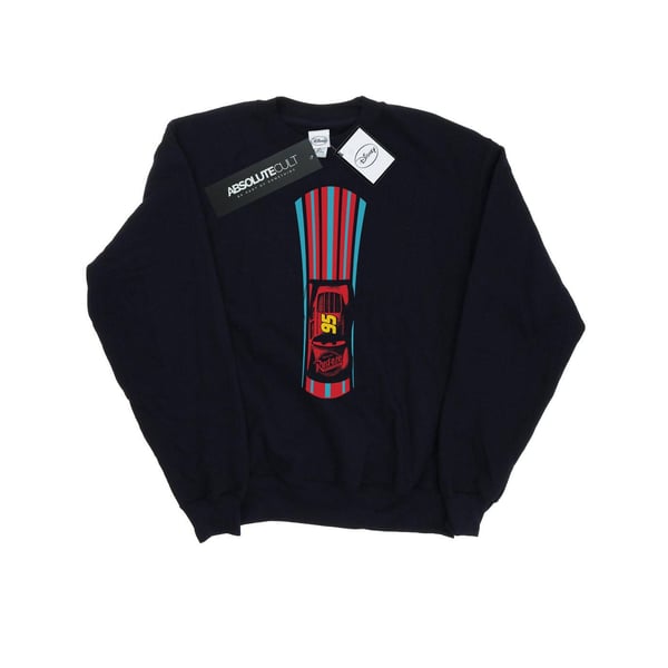 Disney Womens/Ladies Cars Lightning McQueen Stripes Sweatshirt