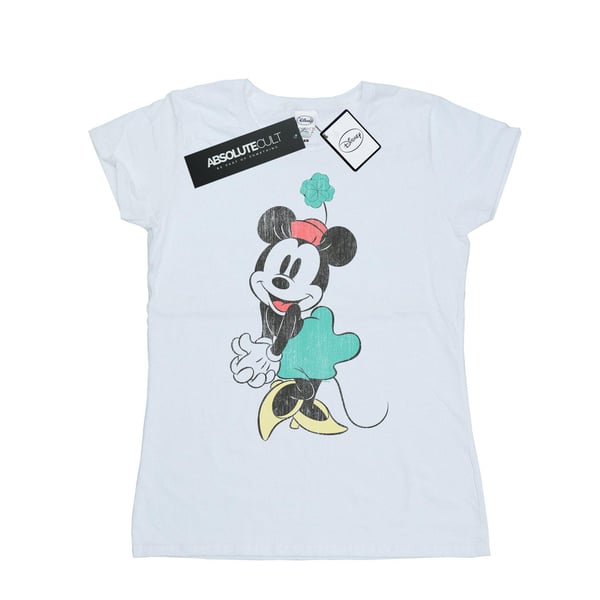 Disney Womens/Ladies Minnie Mouse Shamrock Hat Cotton T-Shirt