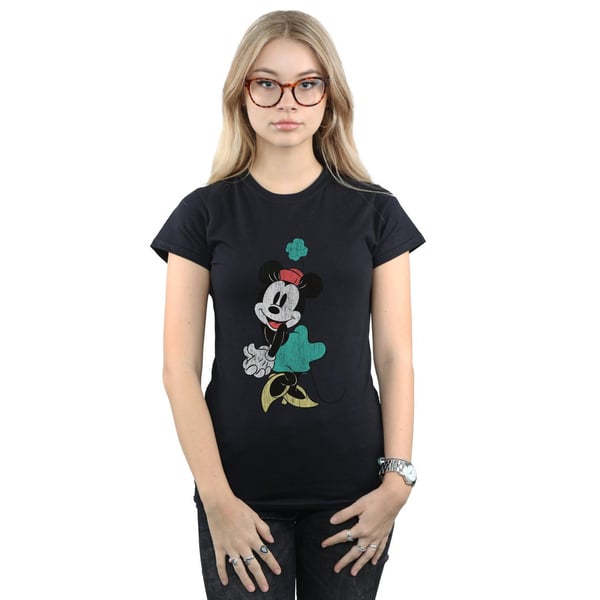 Disney Womens/Ladies Minnie Mouse Shamrock Hat Cotton T-Shirt