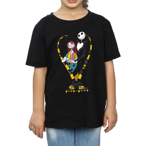 Disney Girls Nightmare Before Christmas Jack And Sally Love Cotton T-Shirt