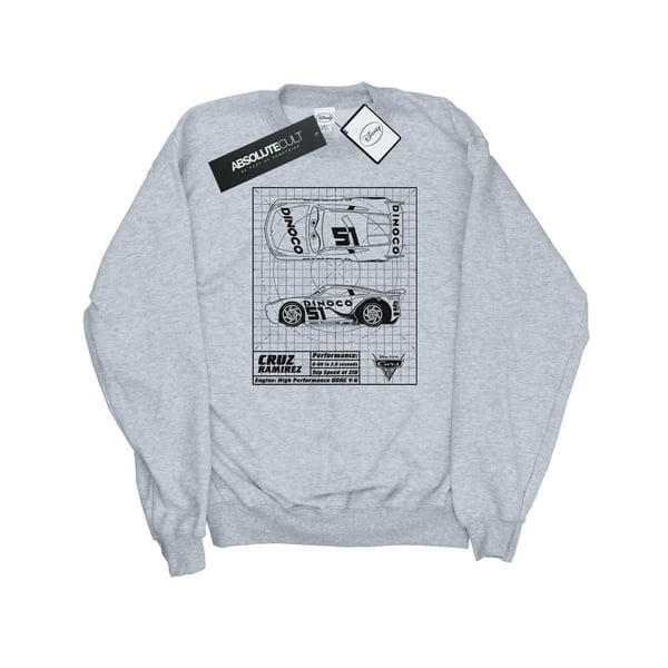 Disney Womens/Ladies Cars Cruz Ramirez Blueprint Sweatshirt
