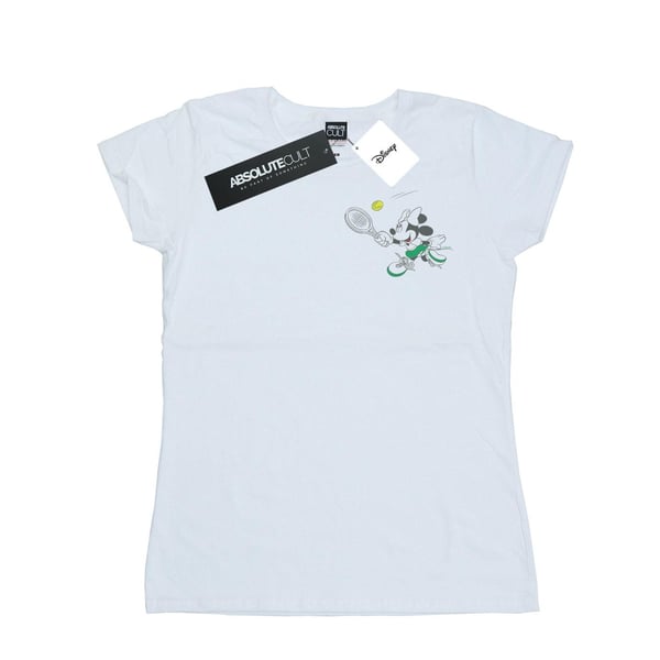 Disney Womens/Ladies Minnie Mouse Tennis Breast Print Cotton T-Shirt