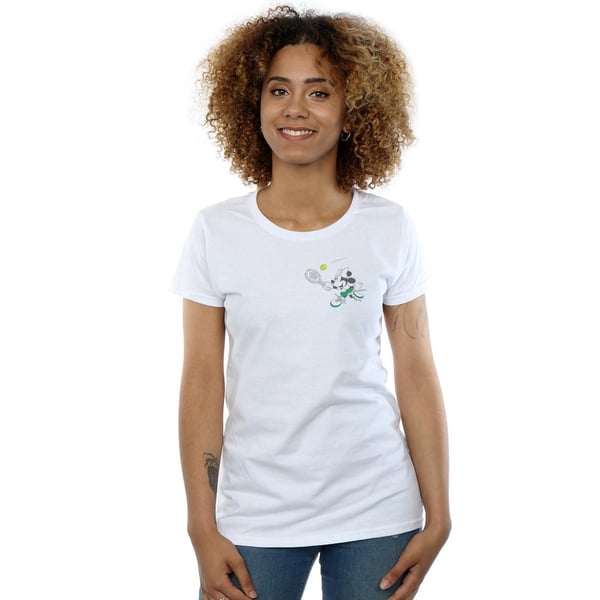 Disney Womens/Ladies Minnie Mouse Tennis Breast Print Cotton T-Shirt