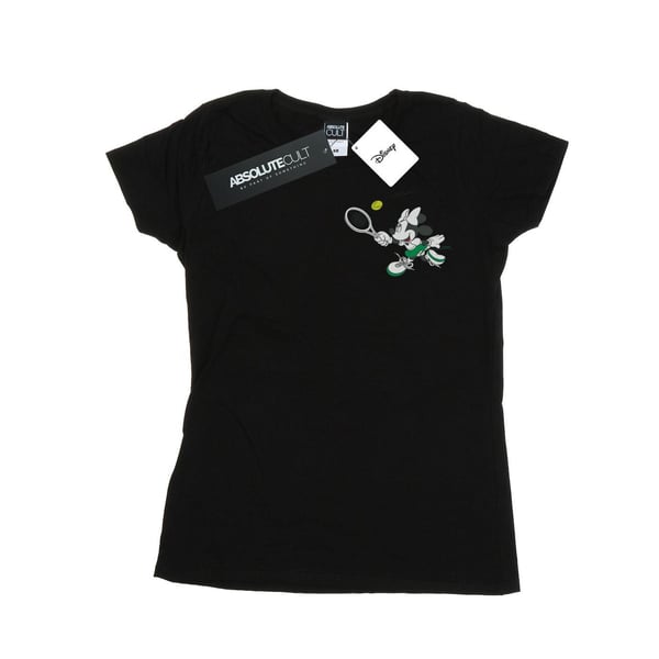 Disney Womens/Ladies Minnie Mouse Tennis Breast Print Cotton T-Shirt