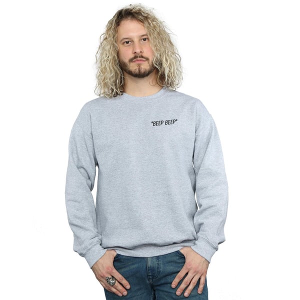Looney Tunes Mens Beep Beep Breast Print Sweatshirt