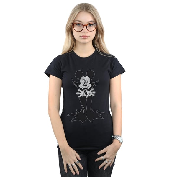 Disney Womens/Ladies Mickey Mouse Dracula Cotton T-Shirt