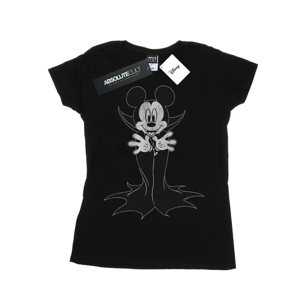 Disney Womens/Ladies Mickey Mouse Dracula Cotton T-Shirt