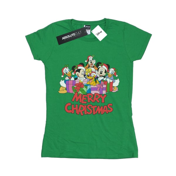 Disney Womens/Ladies Mickey Mouse And Friends Christmas Cotton T-Shirt