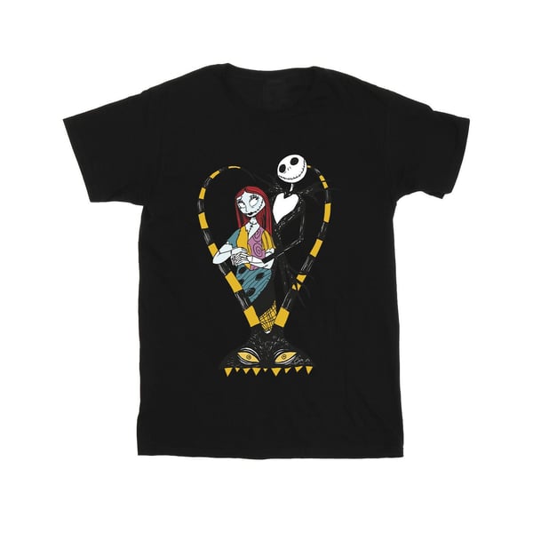 The Nightmare Before Christmas Girls Heart Jack Cotton T-Shirt
