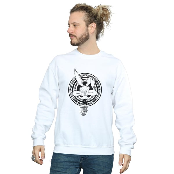 Looney Tunes Mens Wile E Coyote Super Genius Sweatshirt