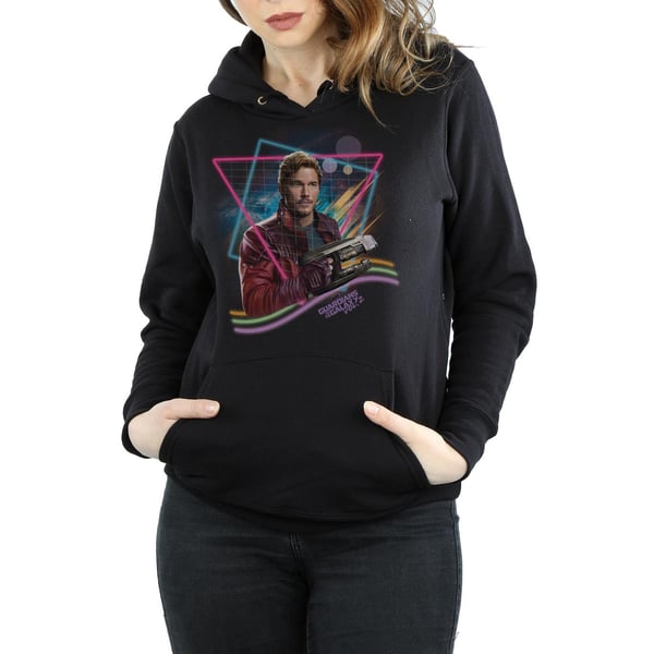 Marvel Womens/Ladies Guardians Of The Galaxy Neon Star Lord Hoodie