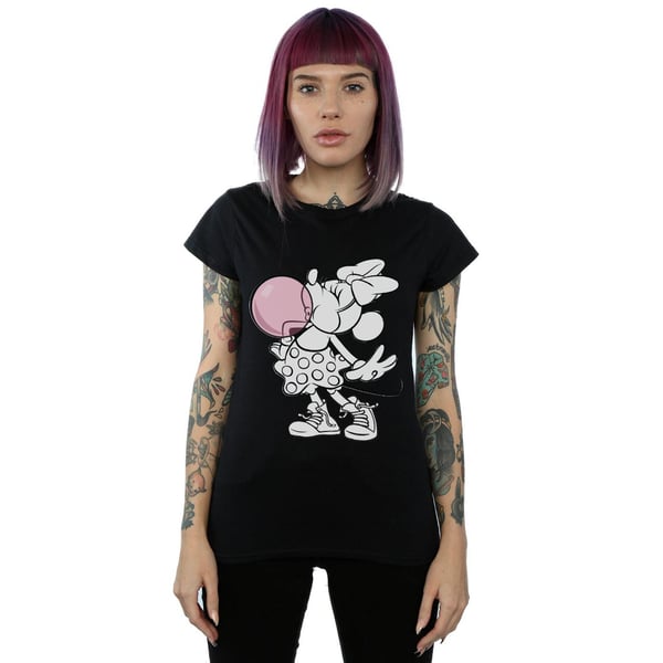 Disney Womens/Ladies Minnie Mouse Gum Bubble Cotton T-Shirt