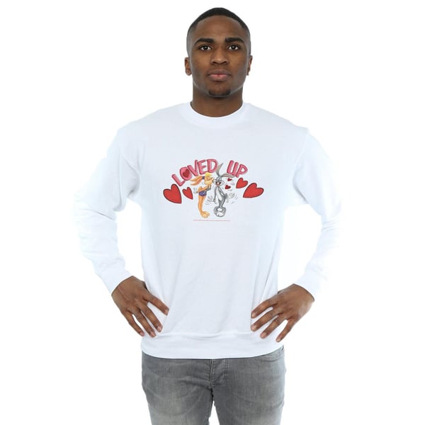 Looney Tunes Mens Bugs Bunny And Lola Valentine´s Day Loved Up Sweatshirt