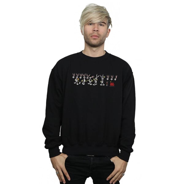 Looney Tunes Mens Bugs Bunny Colour Code Sweatshirt