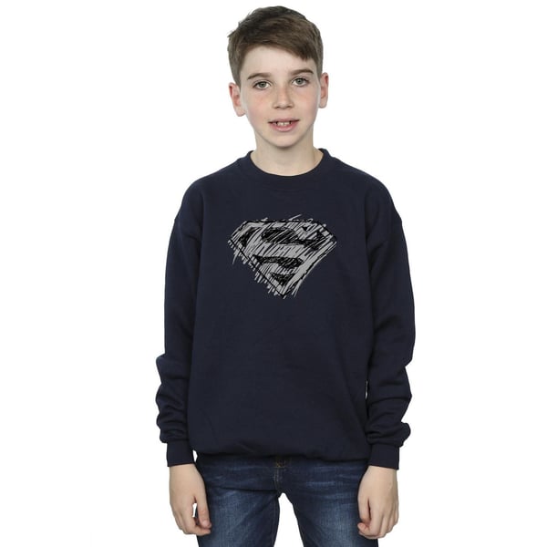 DC Comics Boys Superman Logo Sketch Sweatshirt