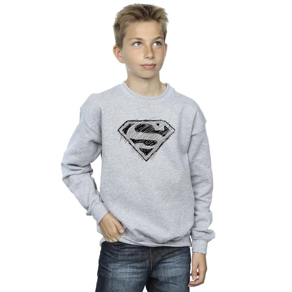 DC Comics Boys Superman Logo Sketch Sweatshirt