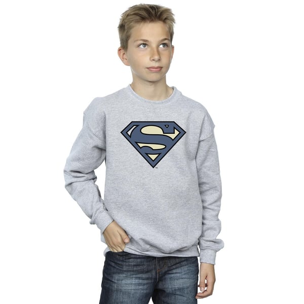DC Comics Boys Superman Indigo Blue Logo Sweatshirt