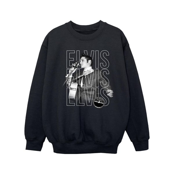 Elvis Girls Triple Logo Portrait Sweatshirt
