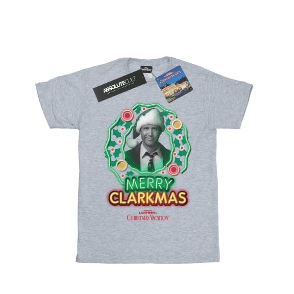National Lampoon´s Christmas Vacation Girls Greyscale Clarkmas Cotton T-Shirt