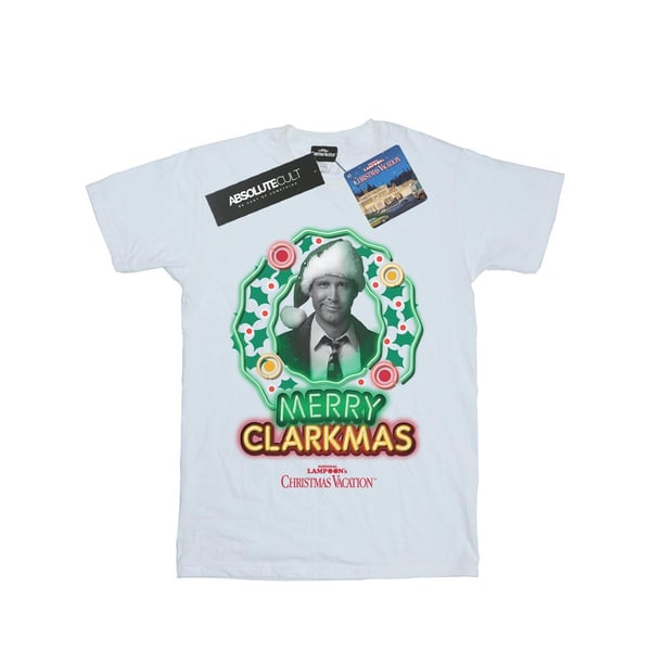 National Lampoon´s Christmas Vacation Girls Greyscale Clarkmas Cotton T-Shirt