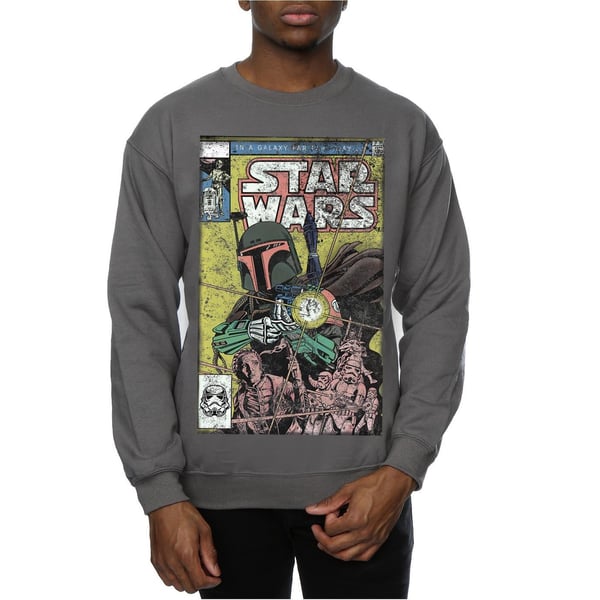Star Wars Mens Boba Fett Comic Sweatshirt