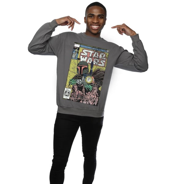 Star Wars Mens Boba Fett Comic Sweatshirt