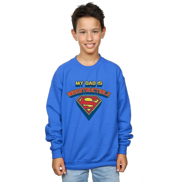 DC Comics Boys Superman My Dad Is Indestructible Sweatshirt