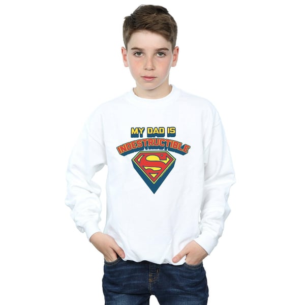 DC Comics Boys Superman My Dad Is Indestructible Sweatshirt