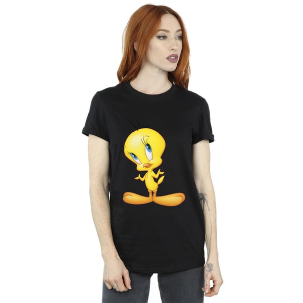 Looney Tunes Womens/Ladies Tweety Standing Cotton Boyfriend T-Shirt