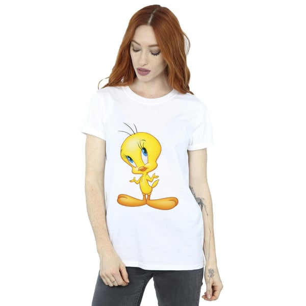 Looney Tunes Womens/Ladies Tweety Standing Cotton Boyfriend T-Shirt