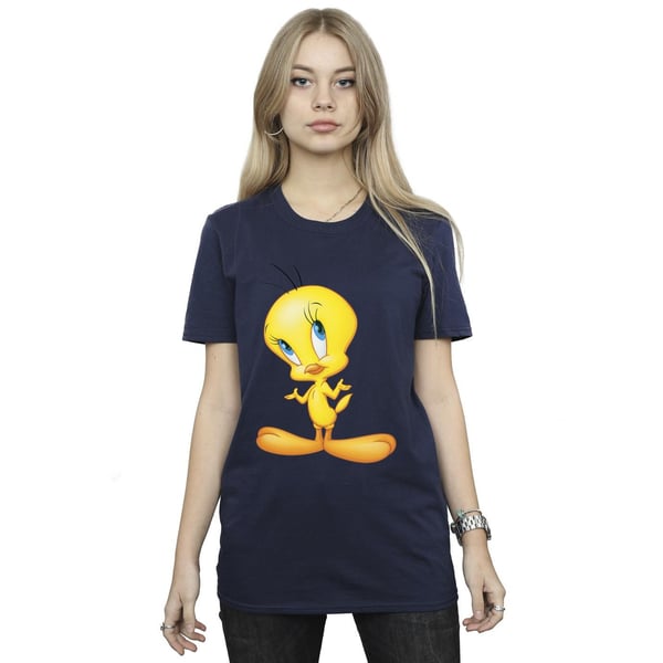 Looney Tunes Womens/Ladies Tweety Standing Cotton Boyfriend T-Shirt