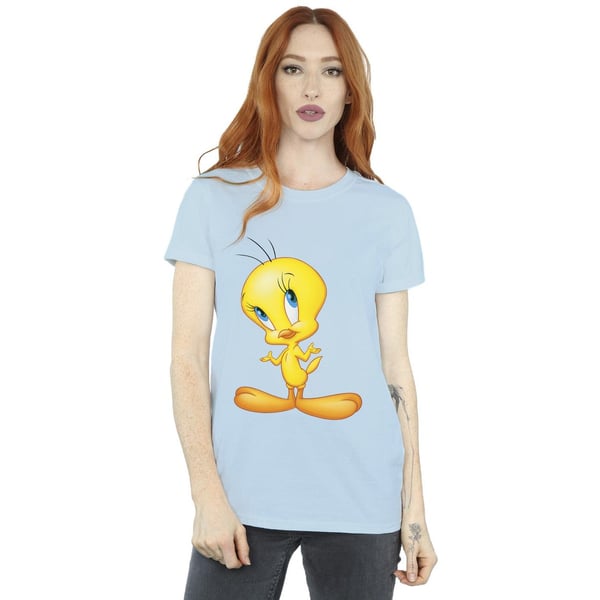 Looney Tunes Womens/Ladies Tweety Standing Cotton Boyfriend T-Shirt