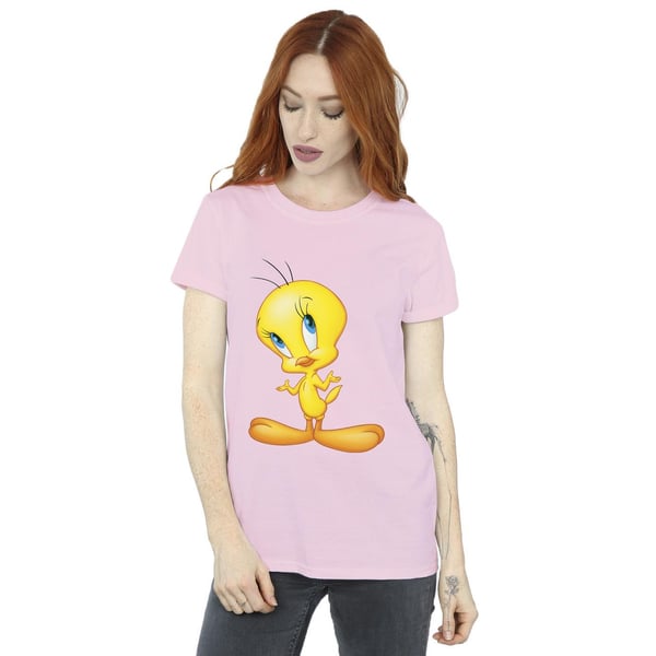 Looney Tunes Womens/Ladies Tweety Standing Cotton Boyfriend T-Shirt