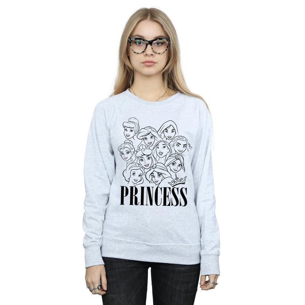 Disney Womens/Ladies Princess Multi Faces Sweatshirt