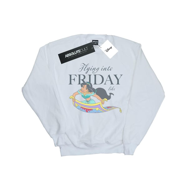 Disney Womens/Ladies Princess Jasmine Flying Into Friday Like Sweatshirt
