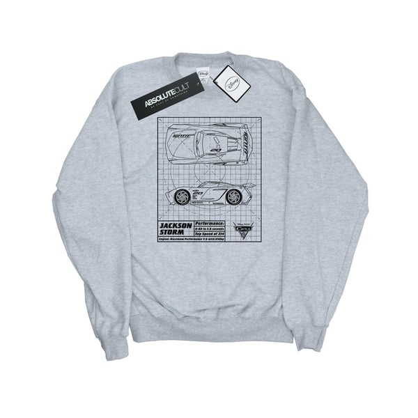 Disney Womens/Ladies Cars Jackson Storm Blueprint Sweatshirt