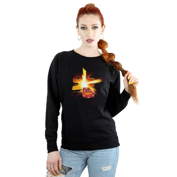 Disney Womens/Ladies Cars Lightning McQueen Burst Sweatshirt