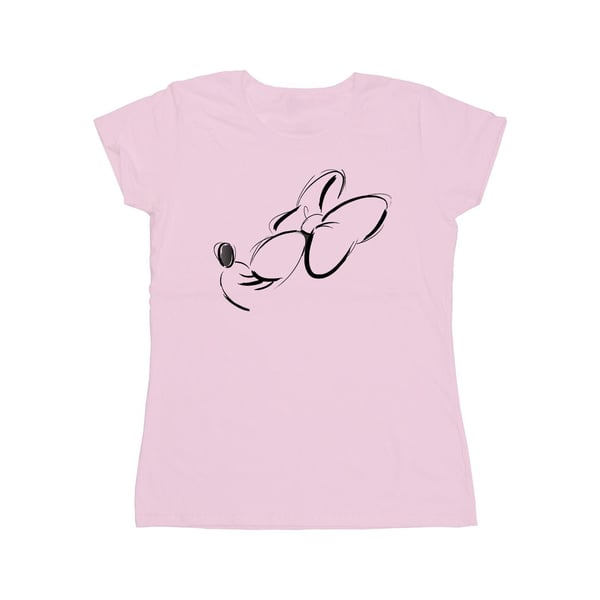 Disney Womens/Ladies Minnie Mouse Nose Up Cotton T-Shirt
