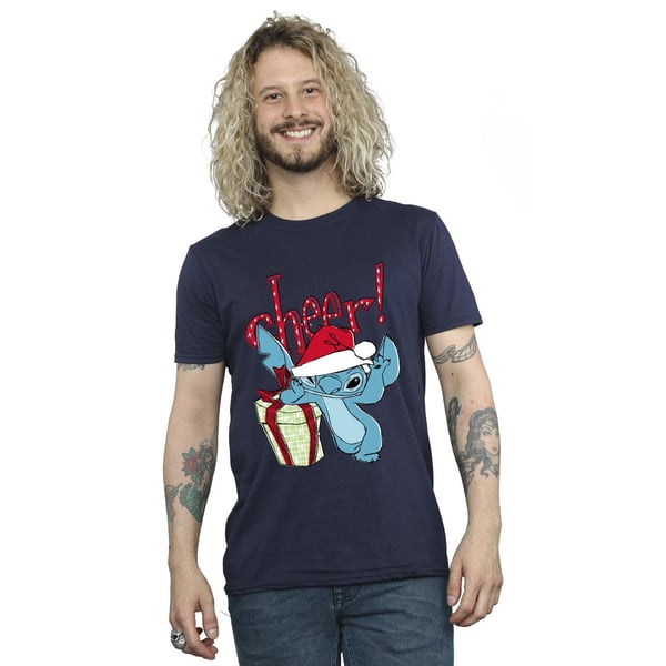 Disney Mens Lilo And Stitch Cheer T-Shirt
