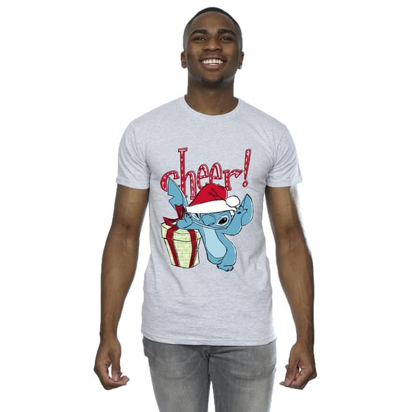 Disney Mens Lilo And Stitch Cheer T-Shirt