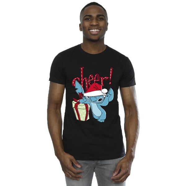 Disney Mens Lilo And Stitch Cheer T-Shirt