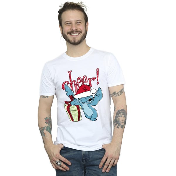 Disney Mens Lilo And Stitch Cheer T-Shirt