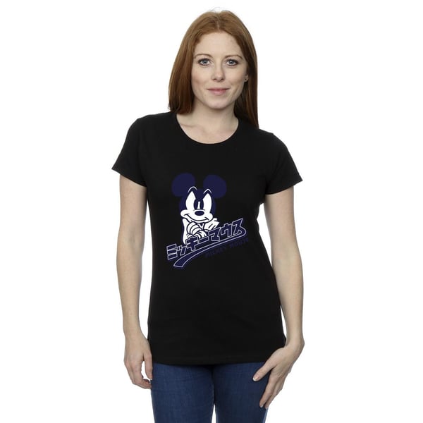 Disney Womens/Ladies Mickey Mouse Japanese Cotton T-Shirt